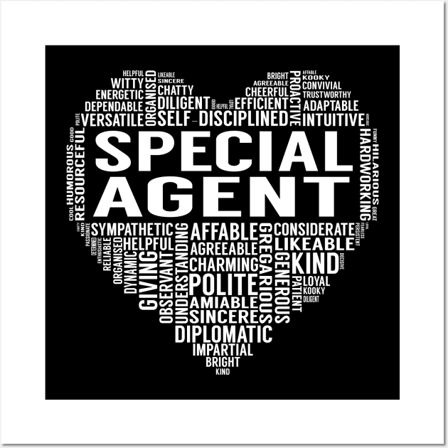 Special Agent Heart Wall Art by LotusTee